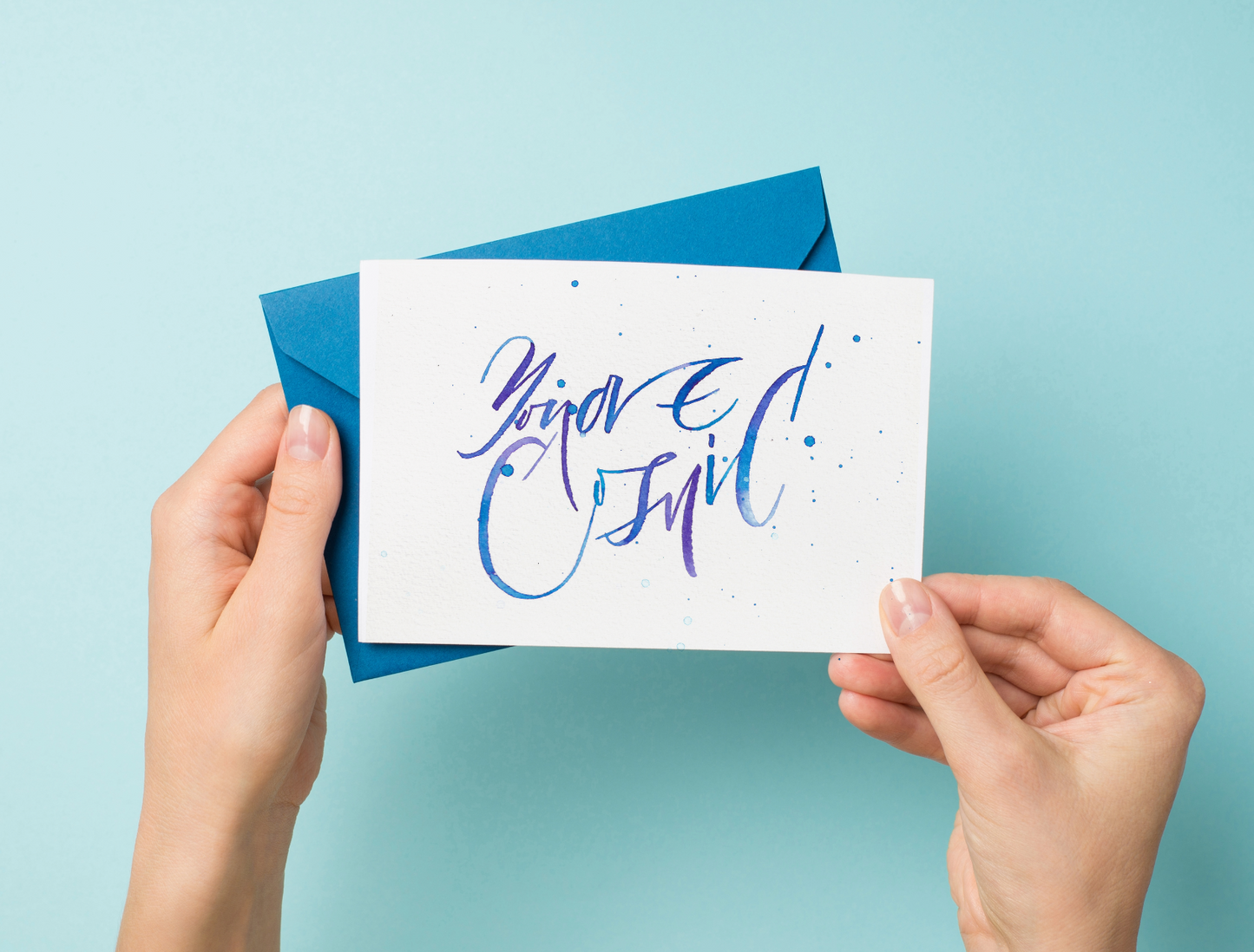 You are cosmic. Greeting card