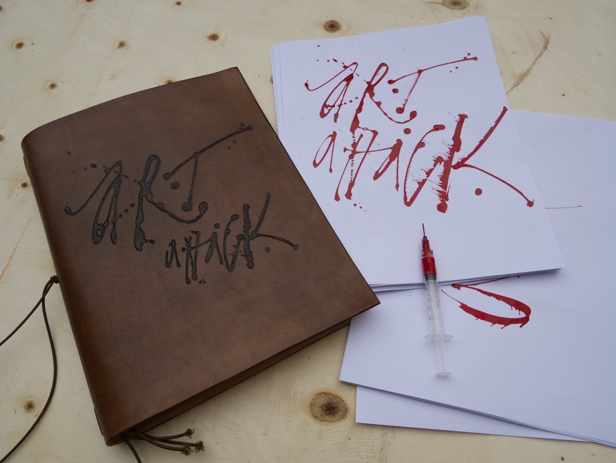 Handcrafted Leather Craft with Calligraphy, Lettering & Meaningful Marks