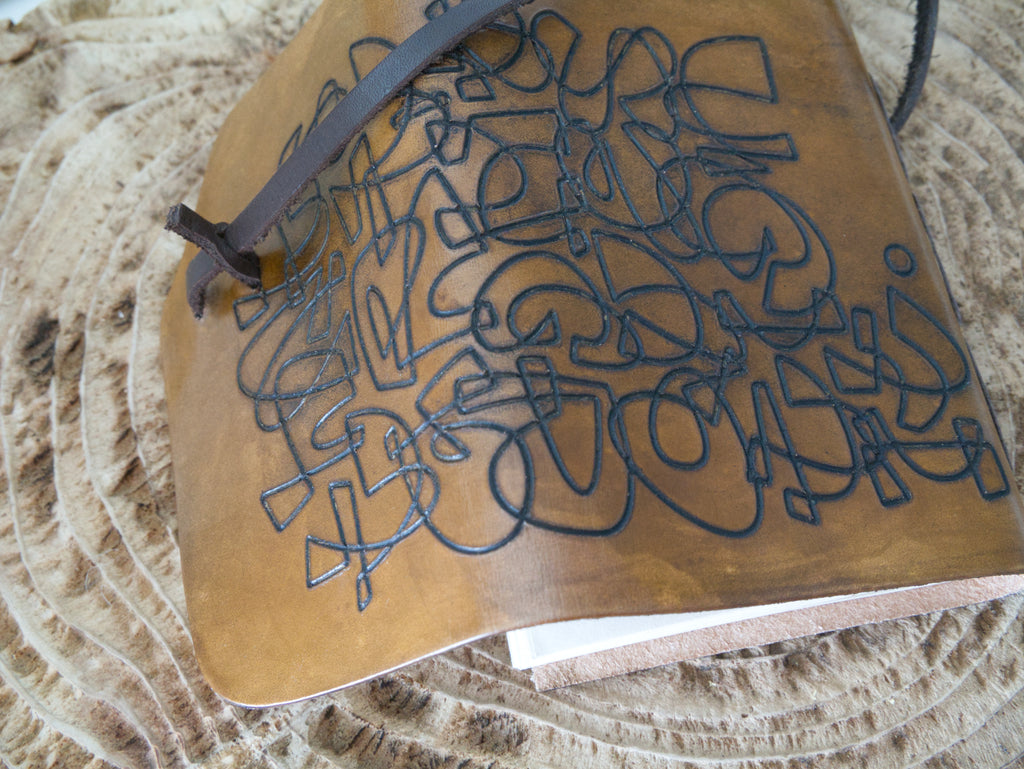 Premium Genuine Leather Notebook – Artistic Cover by Mary Pavlova