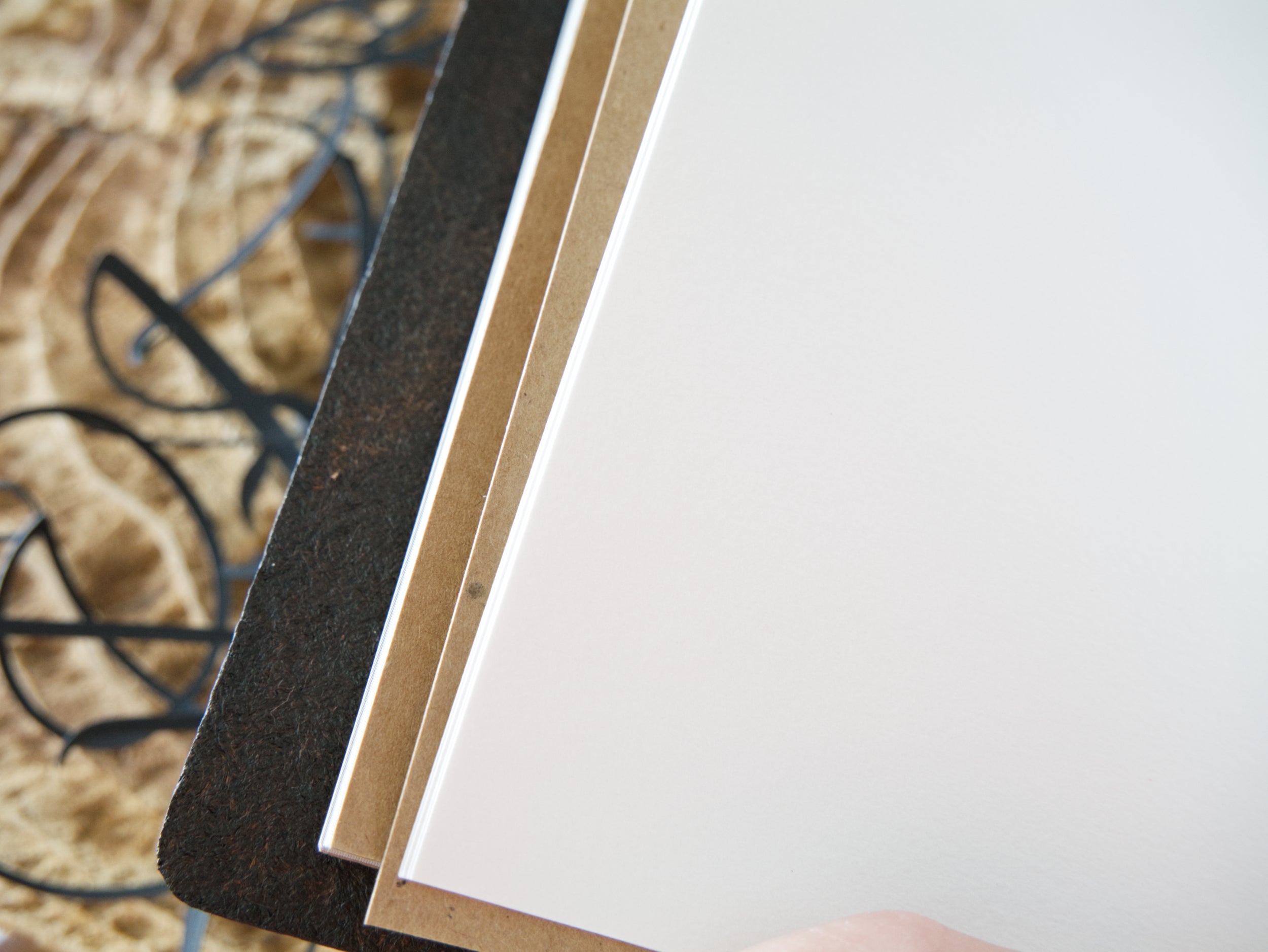 Premium Genuine Leather Notebook – Artistic Cover by Mary Pavlova