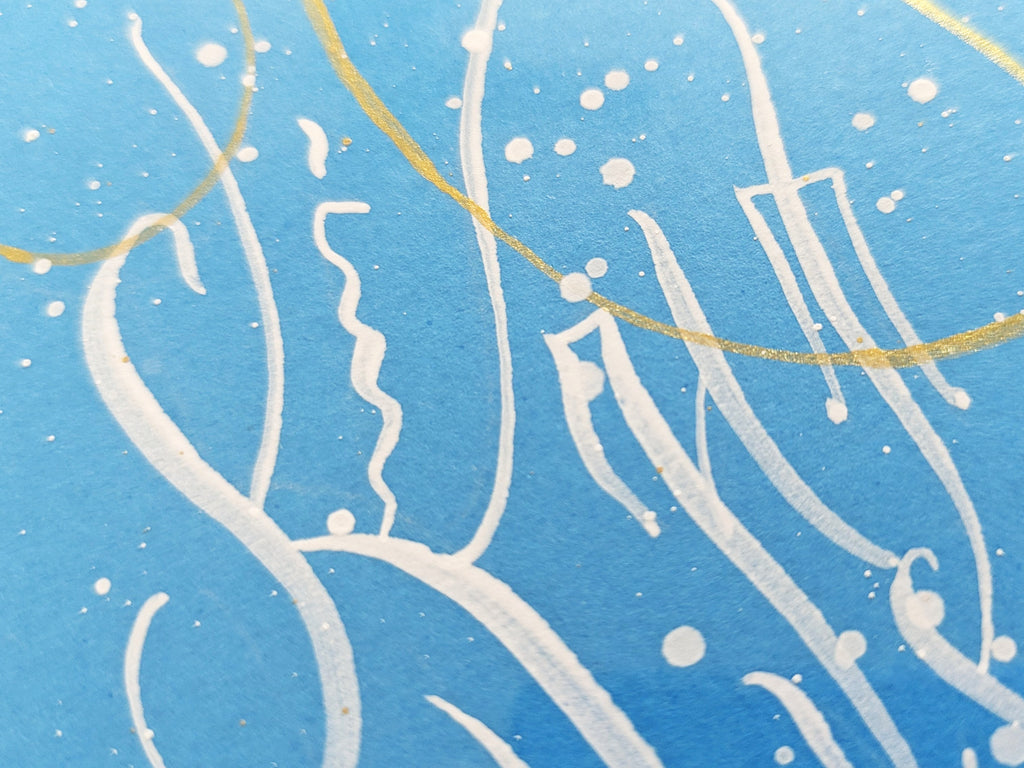 Abstract Wall Art 19.5x25.5" — Improvisation I