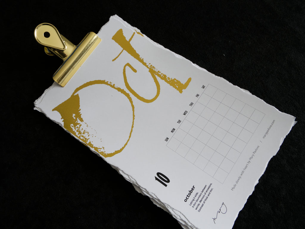 Language Grid II — Timeless Calendar (Gold)