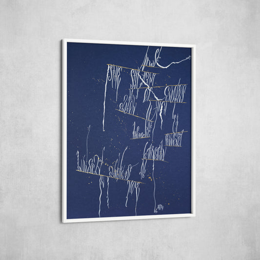 Flow of music. Abstract Wall Art 19.5x25.5"