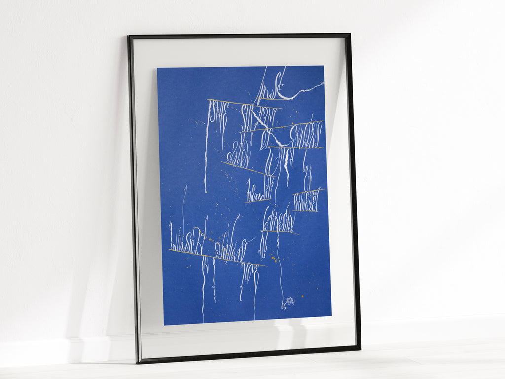 Abstract Calligraphy Art Prints — Sound of Music