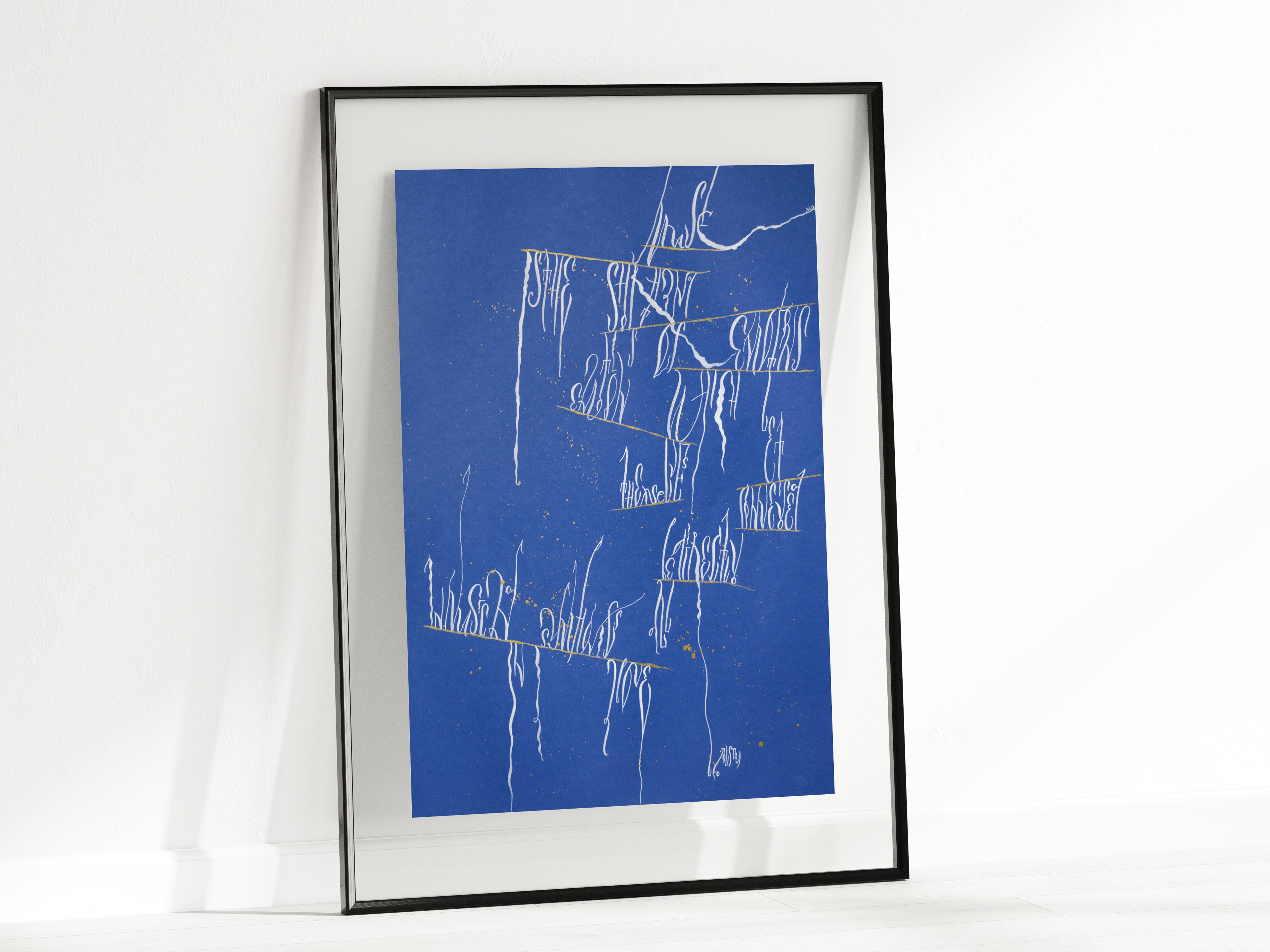 Abstract Calligraphy Art Prints — Sound of Music