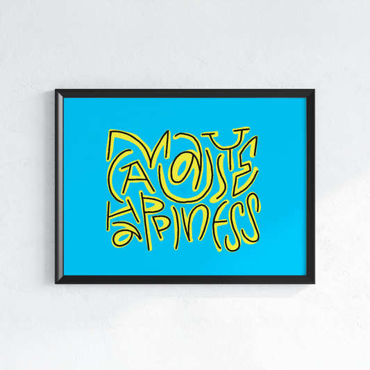 May cause happiness. Artprint