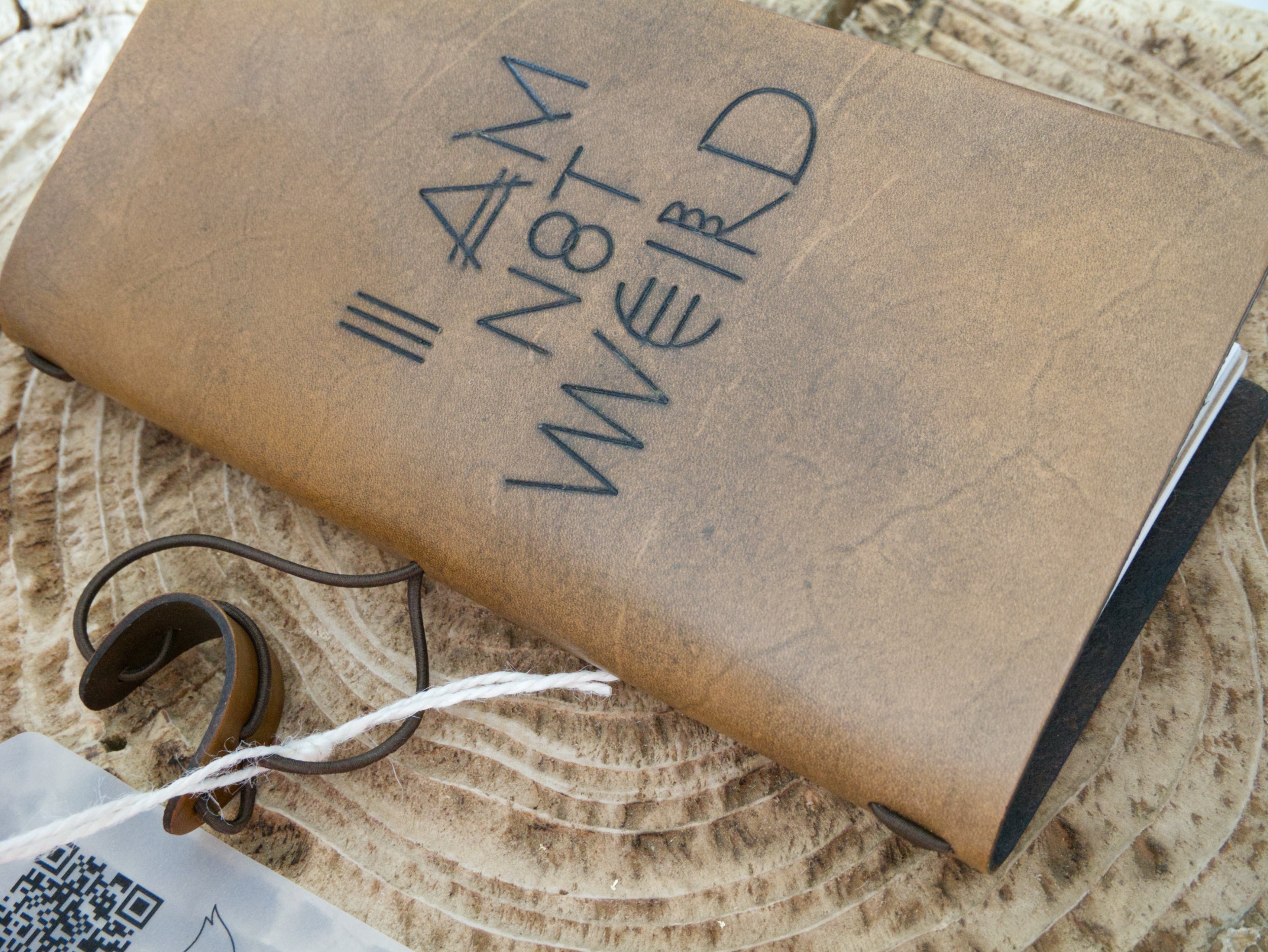 Premium Genuine Leather Notebook – Artistic Cover by Mary Pavlova