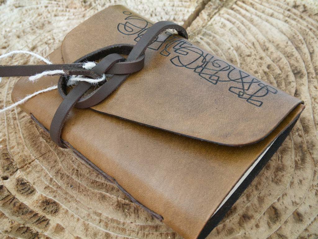 Premium Genuine Leather Notebook – Artistic Cover by Mary Pavlova