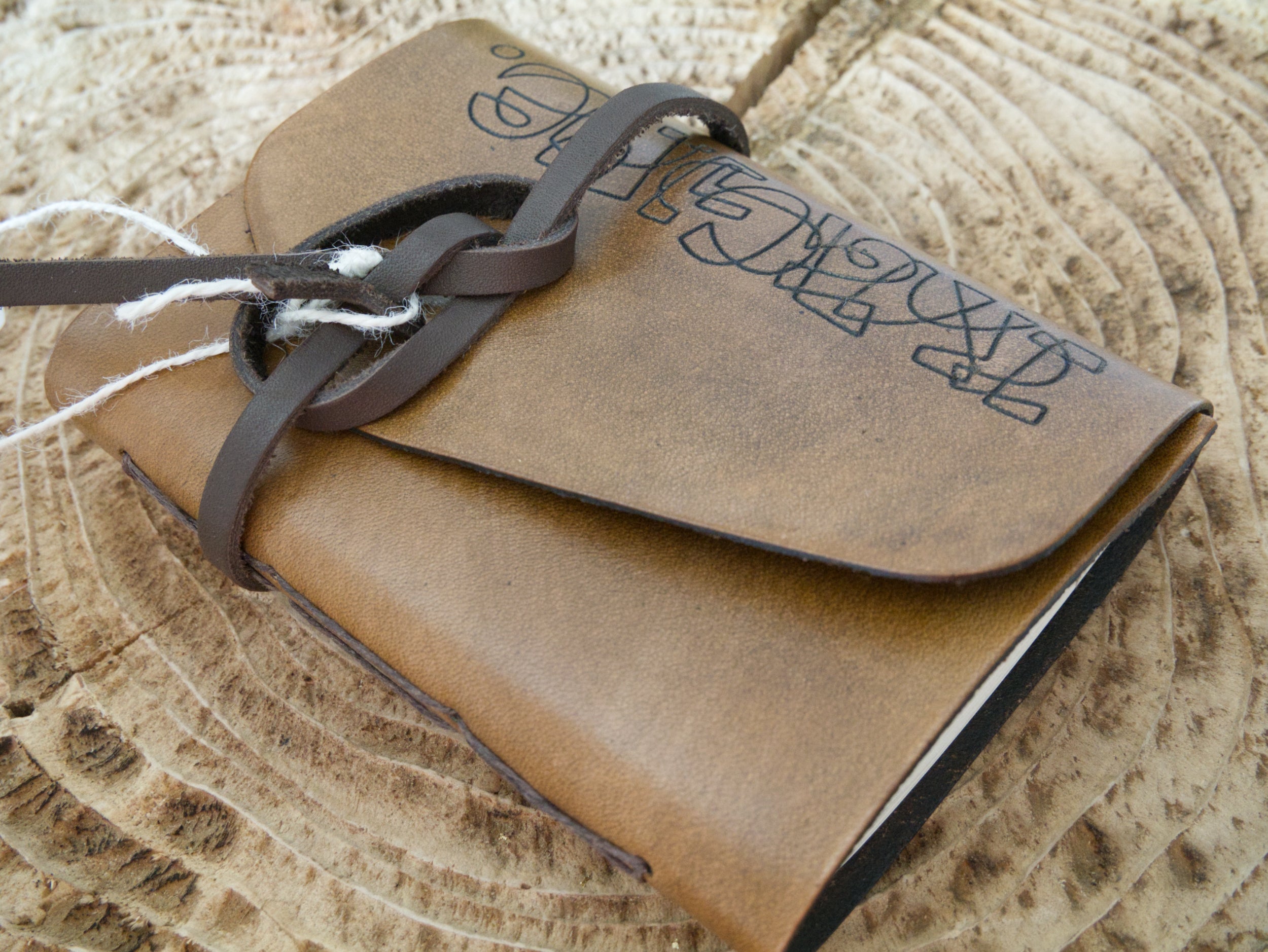 Premium Genuine Leather Notebook – Artistic Cover by Mary Pavlova