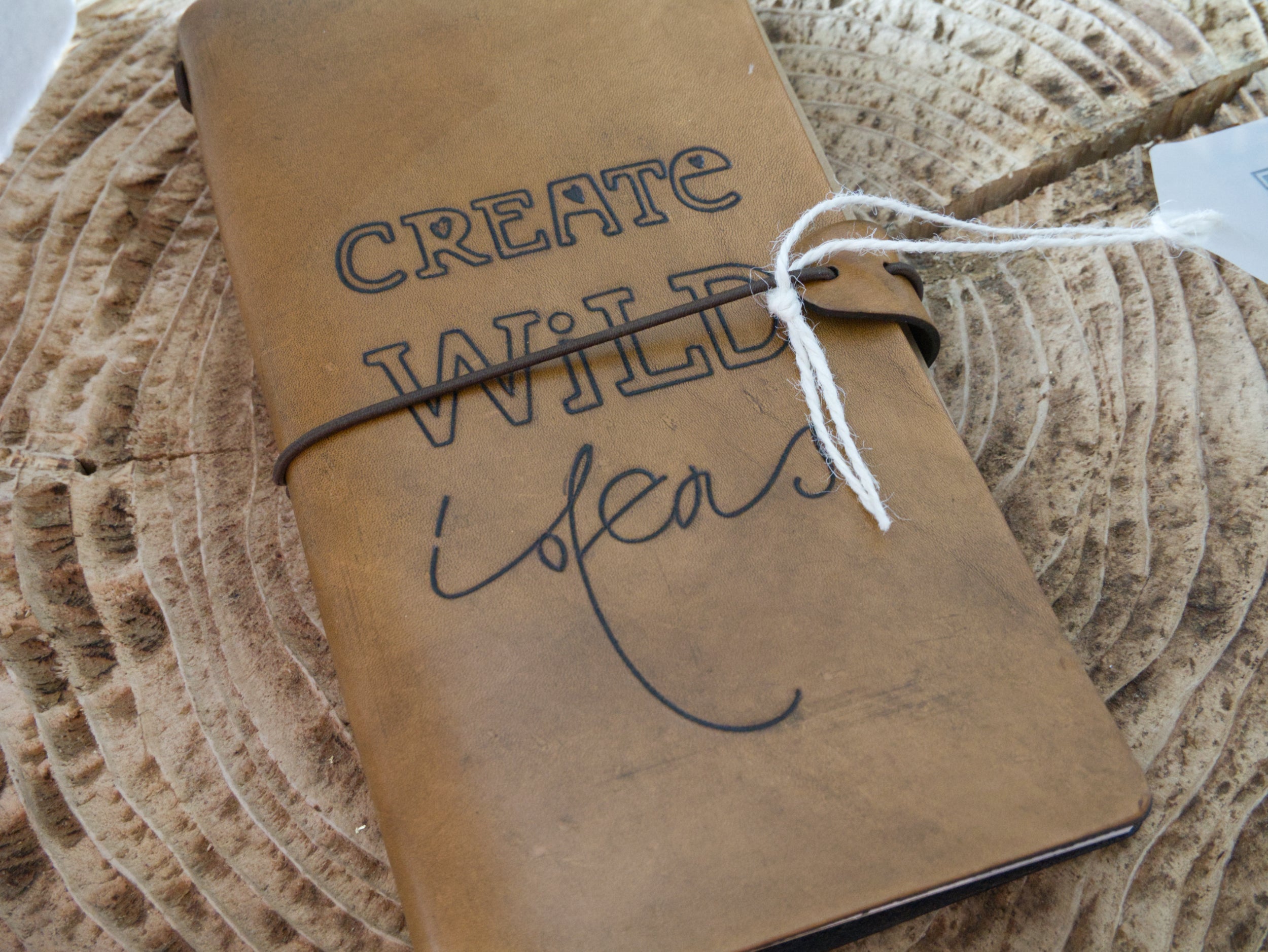 Premium Genuine Leather Notebook – Artistic Cover by Mary Pavlova