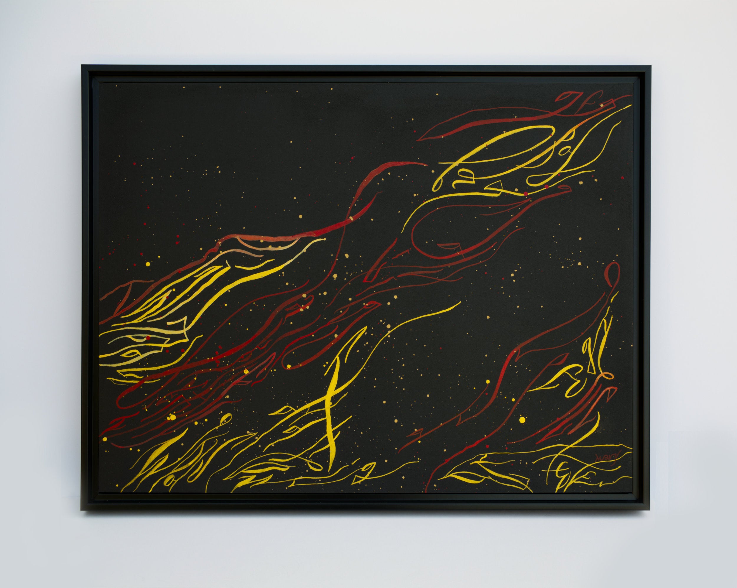 Abstract Wall Art 19x25" — Flame of frustration