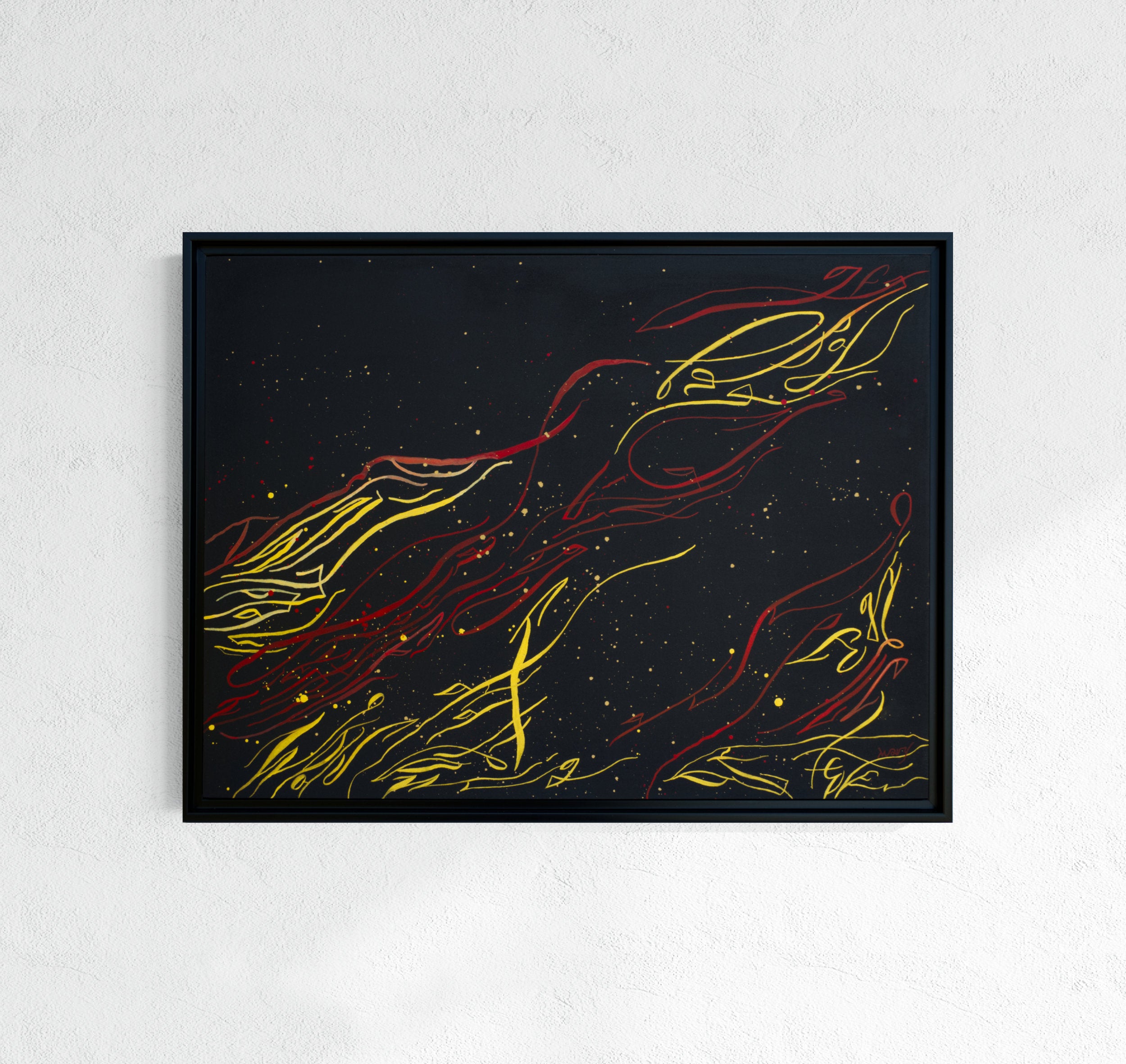 Abstract Wall Art 19x25" — Flame of frustration