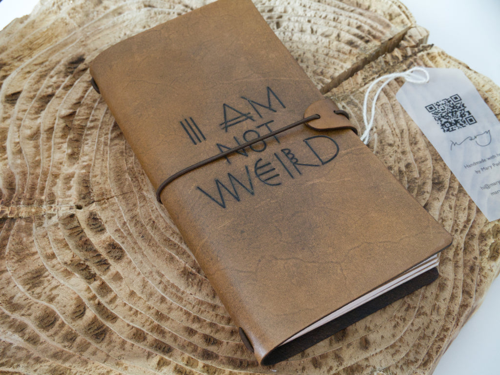 Premium Genuine Leather Notebook – Artistic Cover by Mary Pavlova