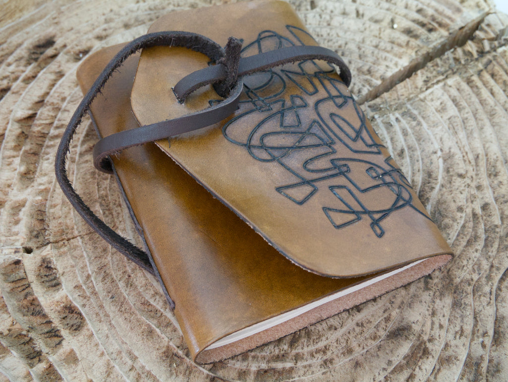 Premium Genuine Leather Notebook – Artistic Cover by Mary Pavlova