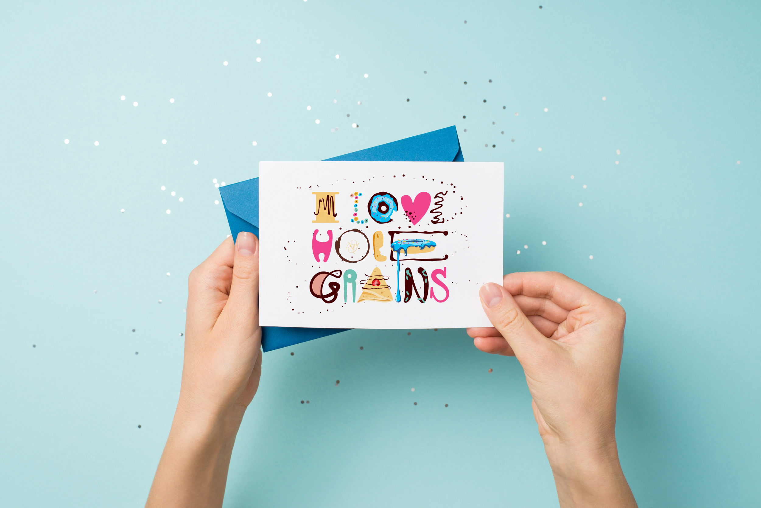 Calligraphy and Lettering Greeting cards 5x7". Printed