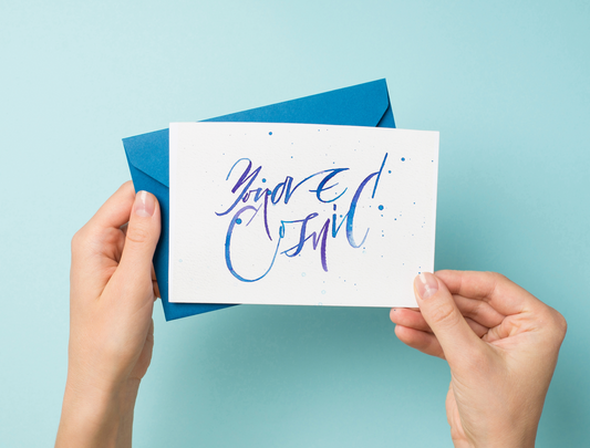 You are cosmic. Greeting card