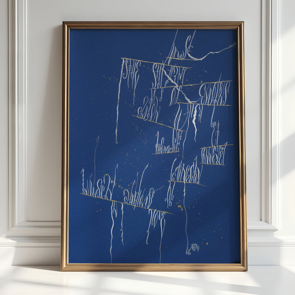 Abstract Wall Art 19.5x25.5" — Flow of music