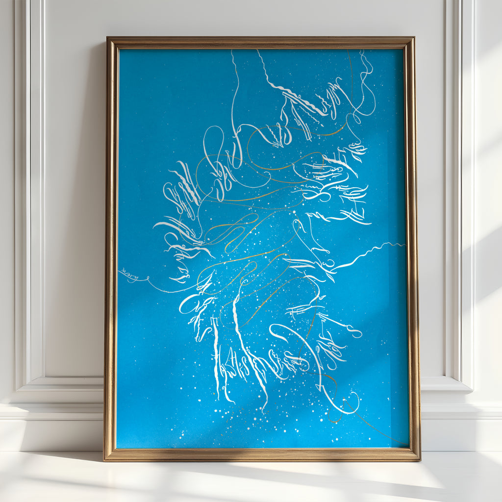 Abstract Wall Art 19.5x25.5" — Improvisation I