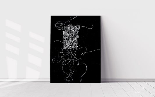 Improvisation II. Abstract Wall Art 18x24"