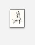 Life is a game play it original abstract calligraphy artwork by Mary Pavlova in white and black