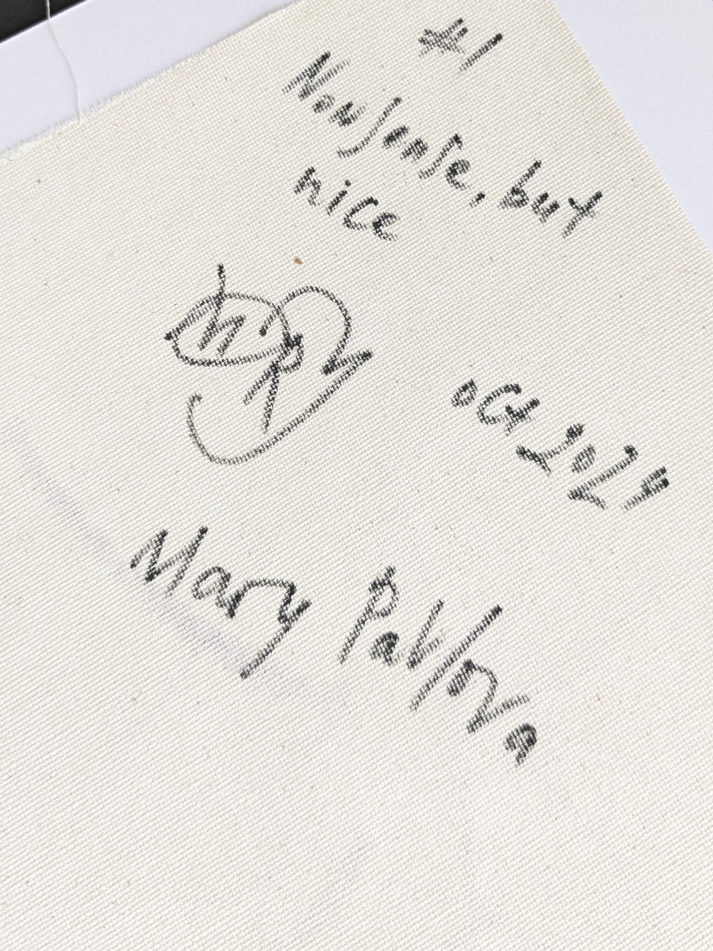 Signature and date on the reverse of Nonsense but nice artwork by Mary Pavlova