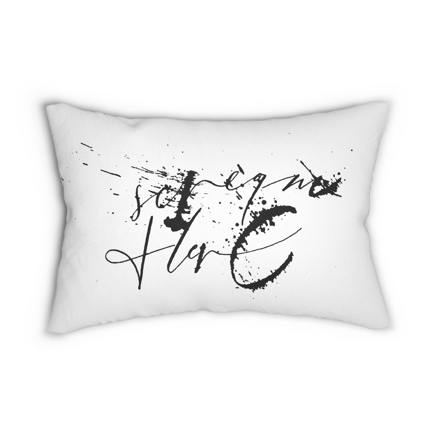 Scream Here. Hand-painted Pillowcase
