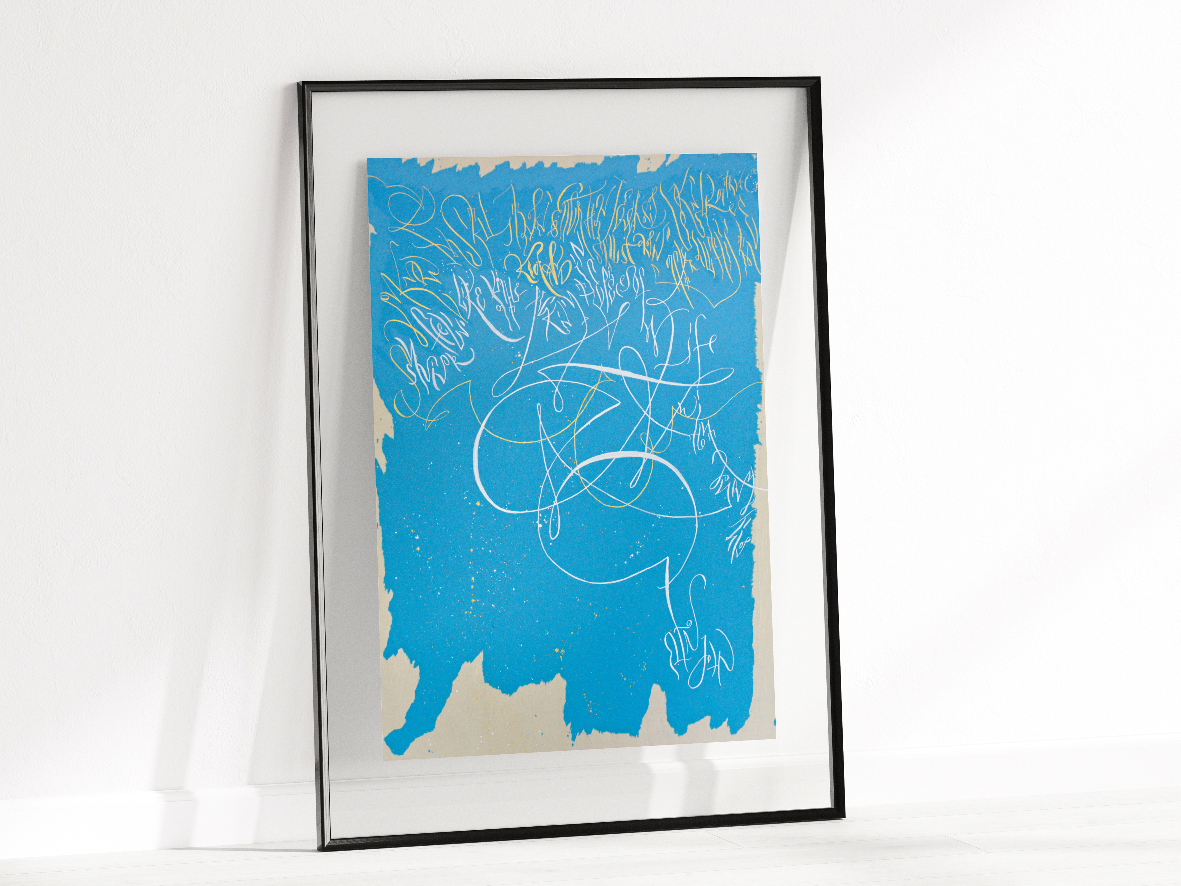 Abstract Calligraphy Art Prints — Sound of Music
