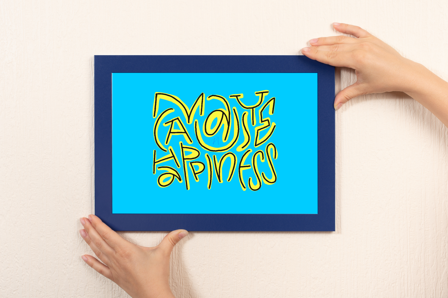 May cause happiness. Artprint