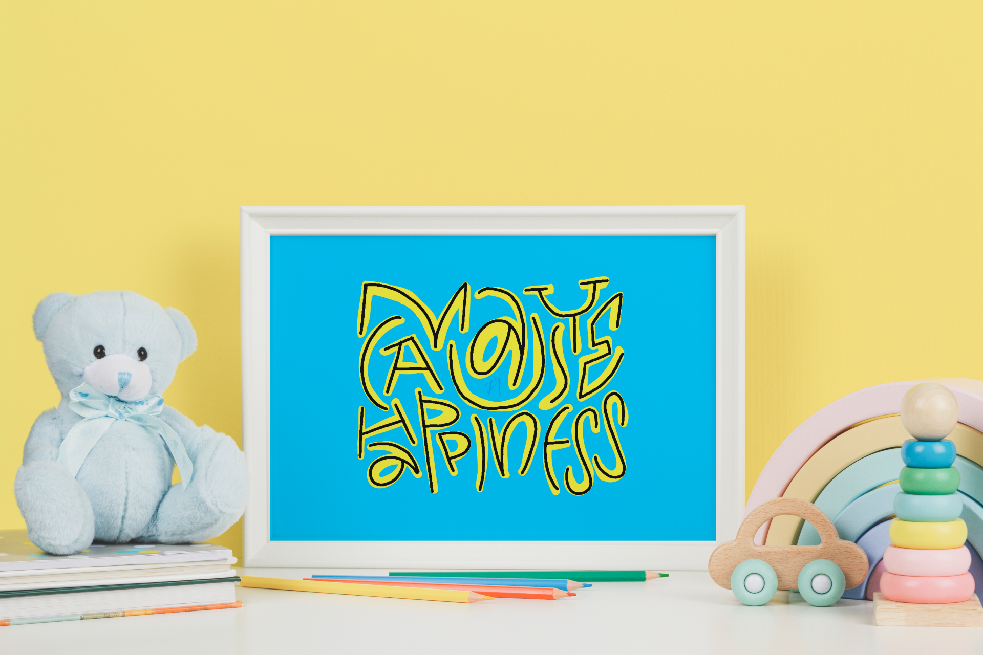 Lettering Wall Art Prints — May cause happiness