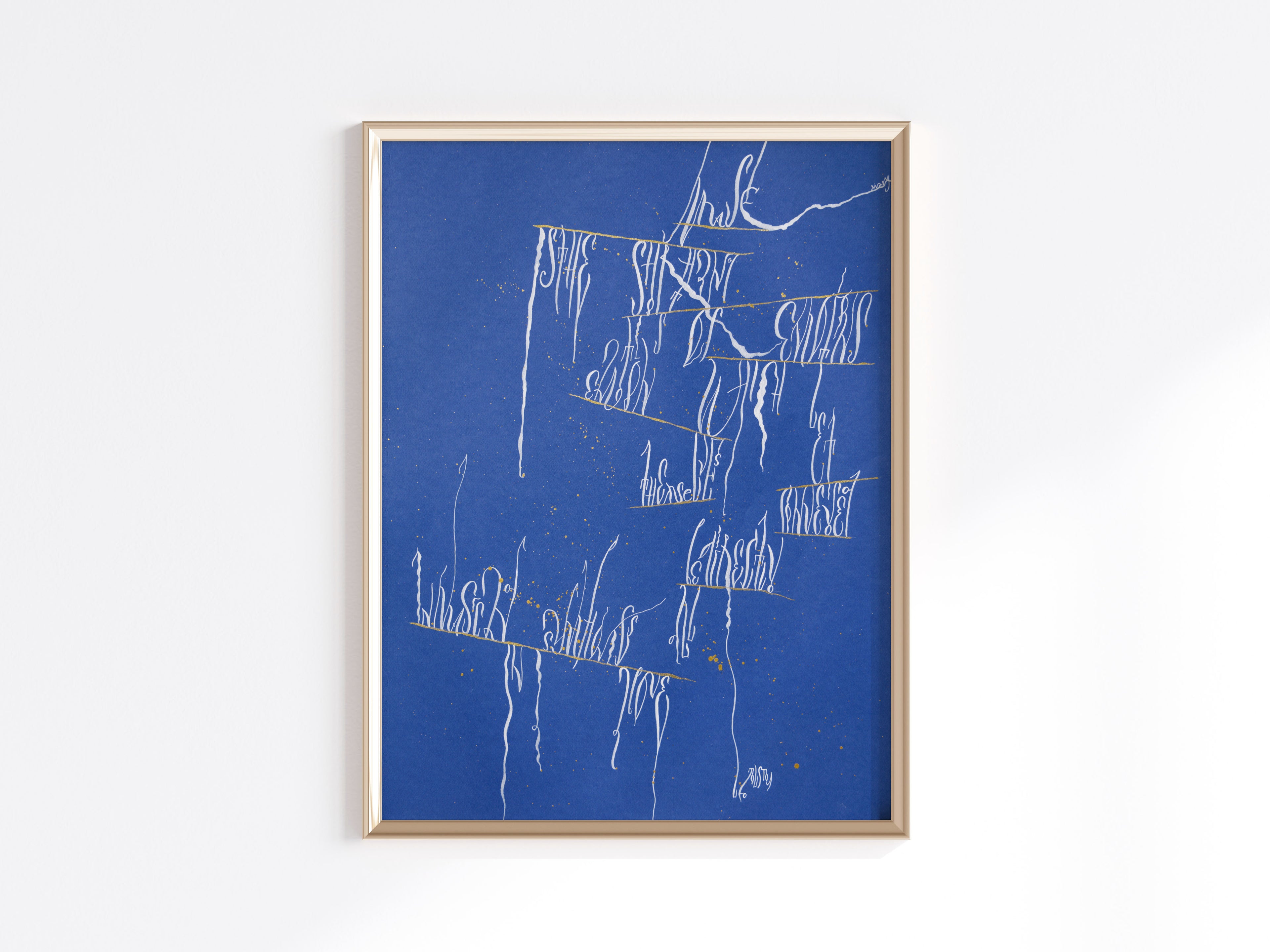 Abstract Wall Art 19.5x25.5" — Flow of music