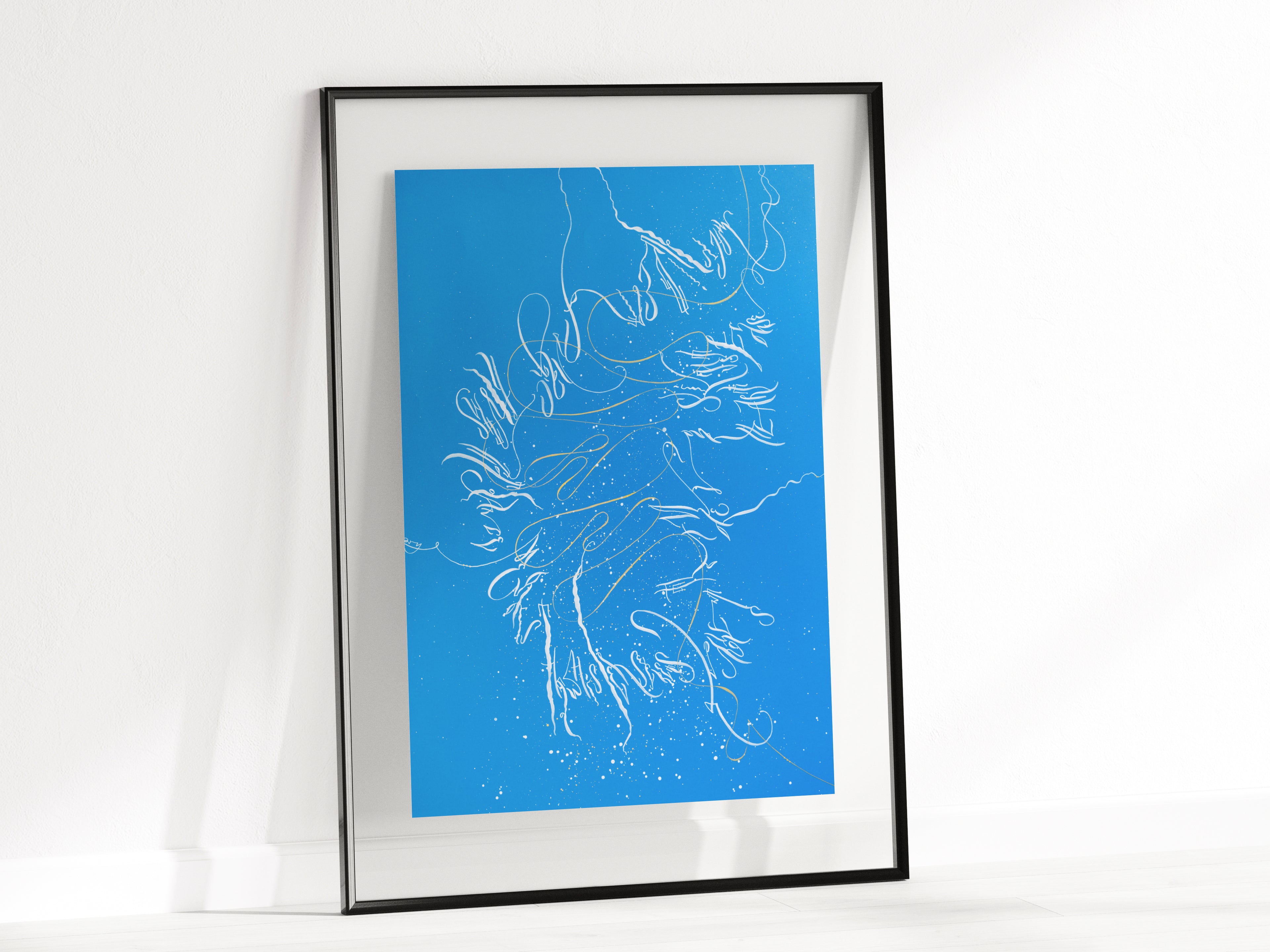 Abstract Calligraphy Art Prints — Sound of Music