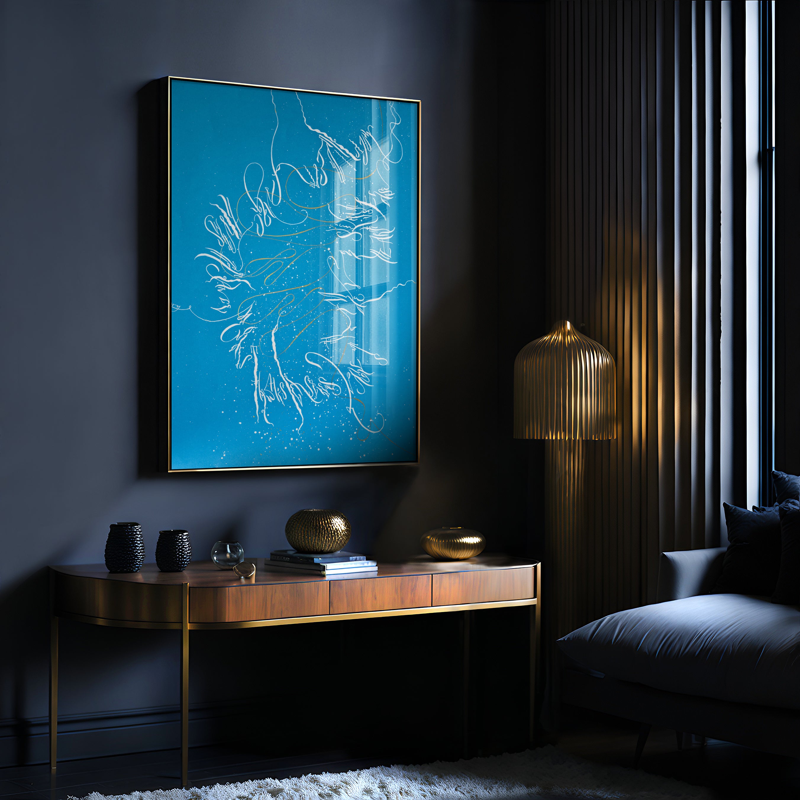 Abstract Wall Art 19.5x25.5" — Improvisation I