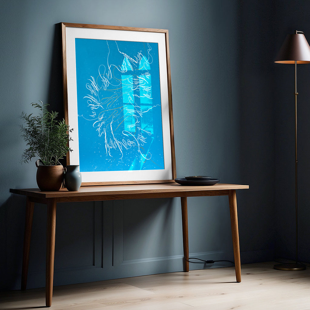 Abstract Wall Art 19.5x25.5" — Improvisation I