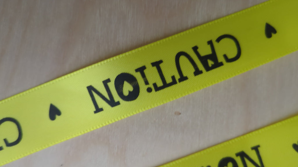 Caution. Ribbon