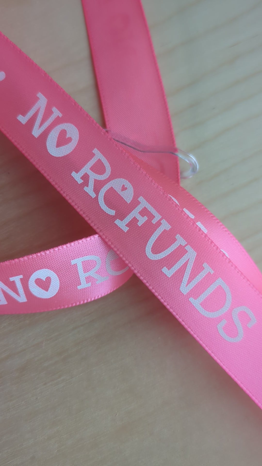 No refunds. Ribbon