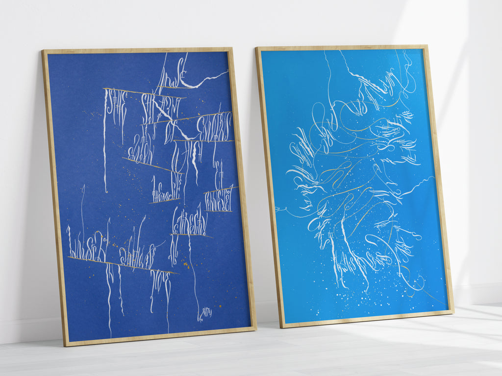 Abstract Wall Art 19.5x25.5" — Flow of music