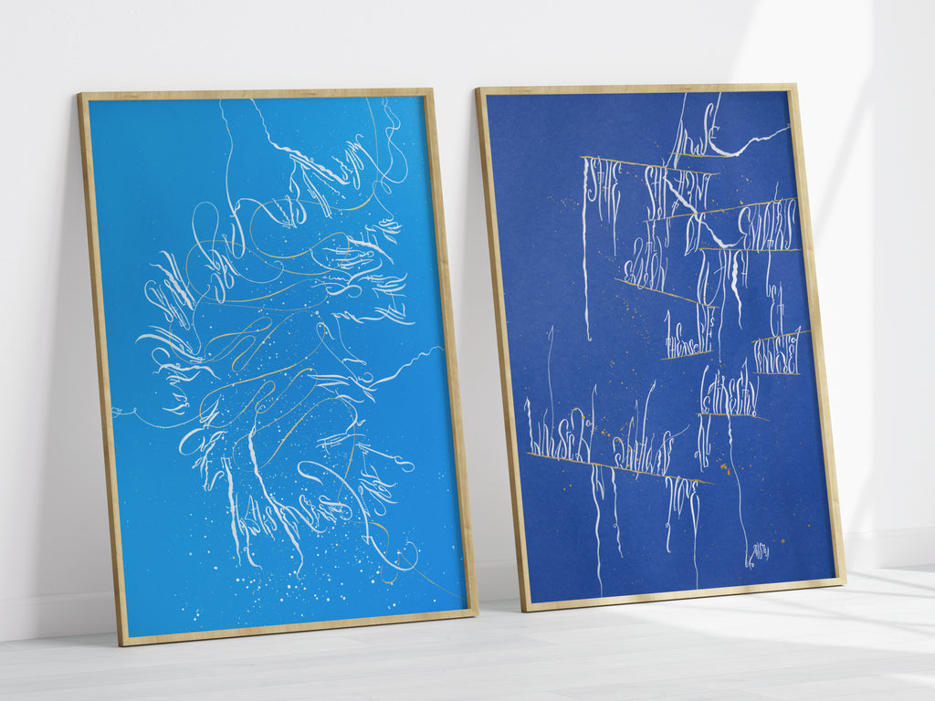 Abstract Wall Art 19.5x25.5" — Improvisation I